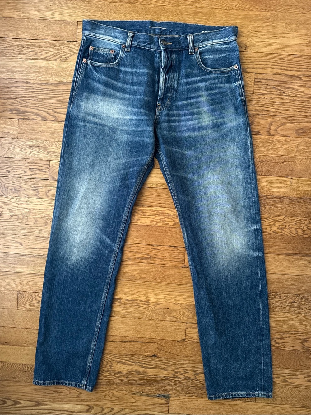 Saint Laurent Blue Washed Denim Jeans
